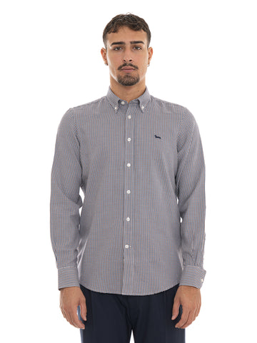 Camicia Blu-marrone Harmont & Blaine Uomo