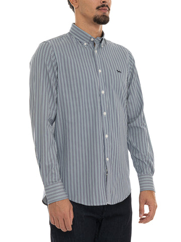Camicia casual Verde bottiglia Harmont & Blaine Uomo
