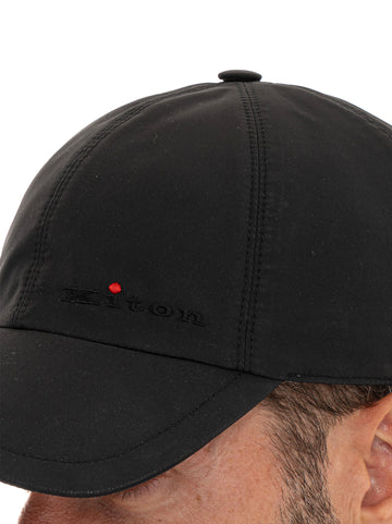 Cappello Nero Kiton Uomo