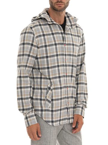 Felpa Grigio-beige Kiton Uomo