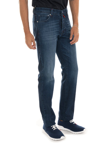 Jeans Denim scuro Kiton Uomo