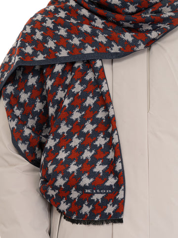Sciarpe Blu Kiton Uomo