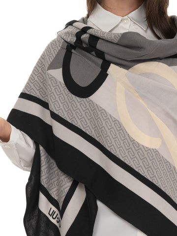 Foulard Nero Liu Jo Donna