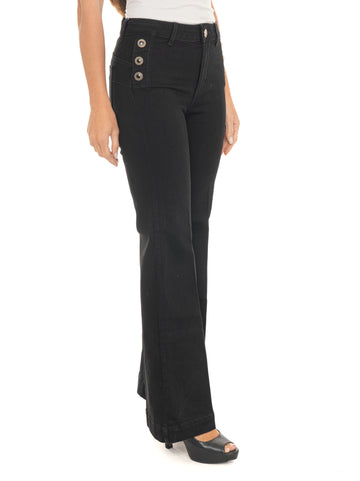Jeans 5 tasche Denim nero Liu Jo Donna
