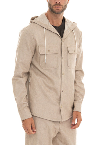 Felpa Beige Marco Pescarolo Uomo