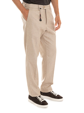 Pantaloni Beige Marco Pescarolo Uomo