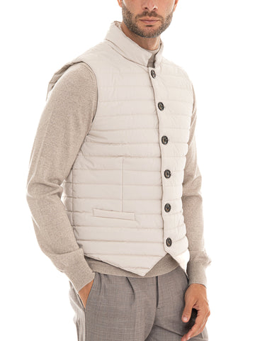 Gilet trapuntato TORONTO Panna OnTheBund Uomo