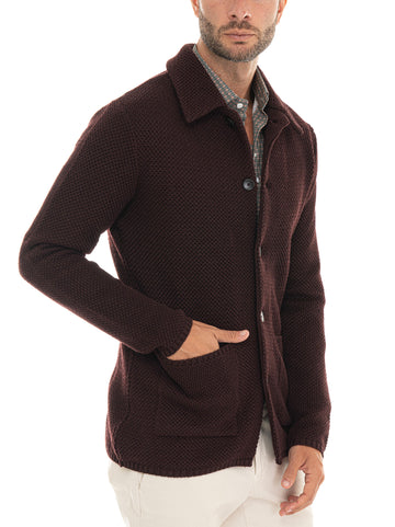 Giacca in maglia Bordeau Paoloni Uomo