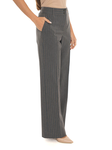 Pantalone palazzo Pbbestremo Grigio-cammello Pennyblack Donna