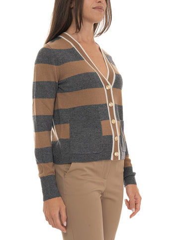 Cardigan Grigio-cammello Pennyblack Donna