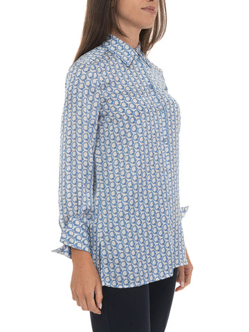 Camicia Bianco-celeste Pennyblack Donna