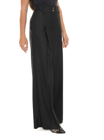 Pantalone morbido Pbpvezzoso Nero Pennyblack Donna