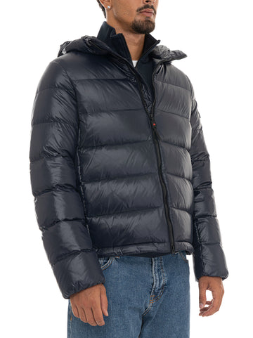 Giubbino con cappuccio  HONOVALKSGRSLINEAR05 Blu Peuterey Uomo