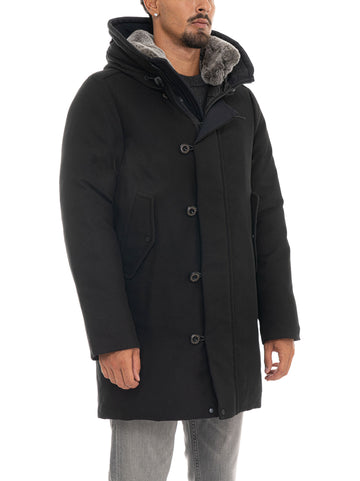 Parka KASAKI04FUR Nero Peuterey Uomo