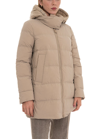 Piumino con cappuccio UNIX ML BMAT Beige Peuterey Donna