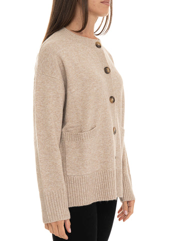 Cardigan Sabbia Quality First Donna