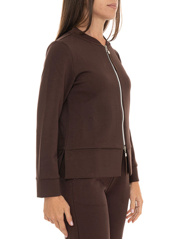 Felpa Marrone Quality First Donna