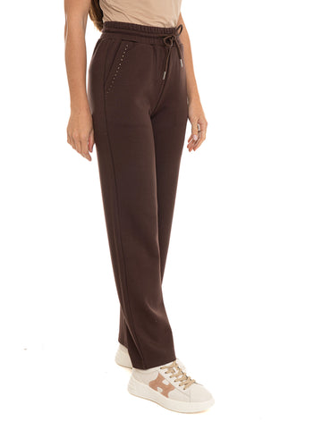 Pantaloni Marrone Quality First Donna