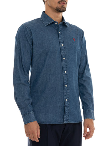 Camicia Denim medio US Polo Assn Uomo
