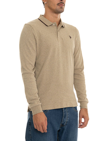 Polo Beige US Polo Assn Uomo