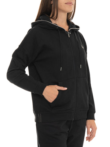 Felpa Nero US Polo Assn Donna