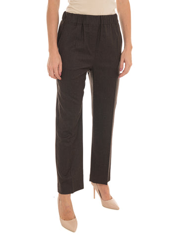 Pantalone in flanella Wkdhateley Marrone Weekend Max Mara Donna