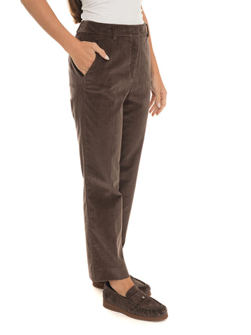 Pantalone in velluto Marruca Noce Weekend Max Mara Donna