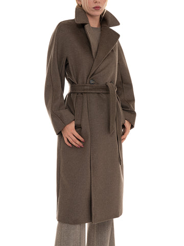 Cappotto doppio-petto Wkdresina Noce Weekend Max Mara Donna