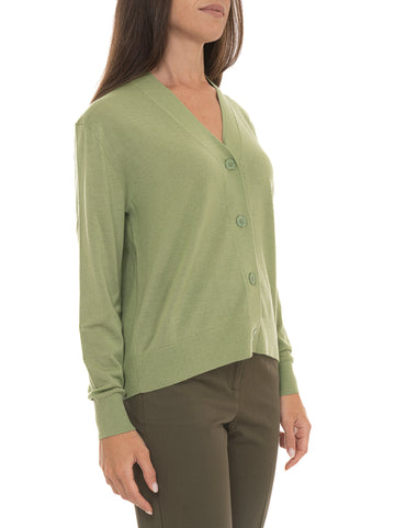 Cardigan Verde Weekend Max Mara Donna