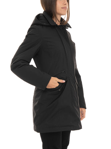 Giaccone Light stretch Nero Woolrich Donna
