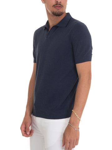 Polo manica corta Denim Gran Sasso Uomo