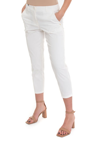 Pantalone modello chino Bianco Pennyblack Donna