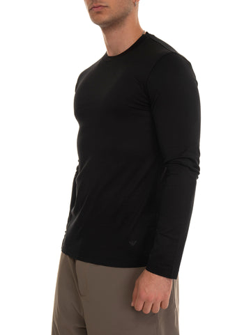 T-shirt girocollo Nero Emporio Armani Uomo