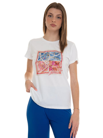 White-pink T-shirt Liu Jo Woman