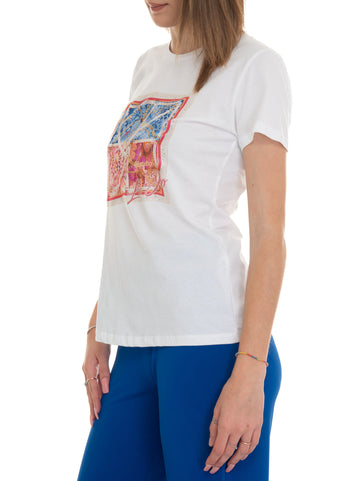 White-pink T-shirt Liu Jo Woman