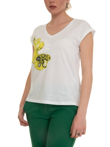 T-shirt Bianco Maria Bellentani Donna