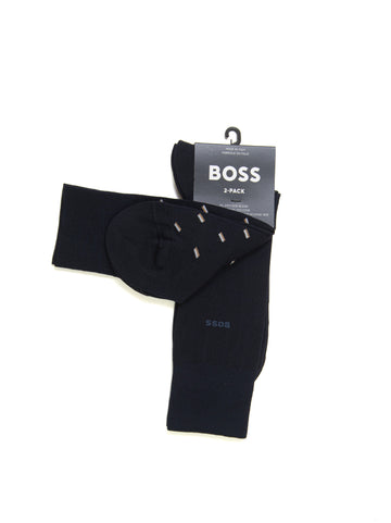 Set of 2 Socks 2P-RS-MINIPATTERN-MC- Blue BOSS Man