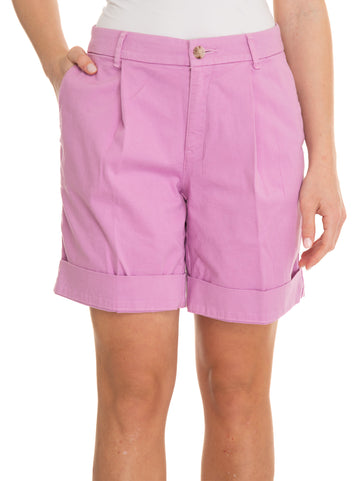 Bermuda shorts with C-taggie cuffs Pink BOSS Women