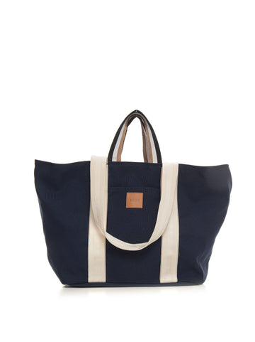 Borsa in tessuto modello shopper Blu BOSS Donna