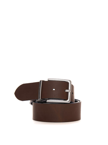 Belt with flat buckle OMAR-G- Brown BOSS Man