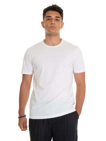 T-shirt girocollo mezza manica Bianco BOSS Uomo