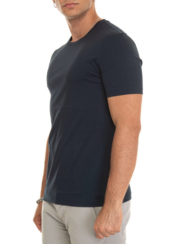 T-shirt girocollo mezza manica Blu scuro BOSS Uomo