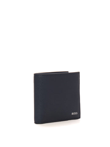 Medium wallet ZAIR-4CC-COIN Blue BOSS Man