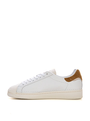 Leather sneakers with laces Base calf White-leather DATE Men