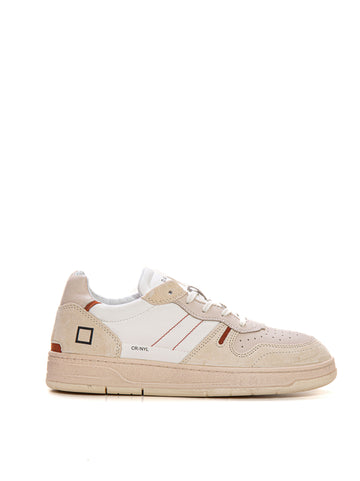 Court 2.0 leather sneakers with laces White-leather DATE Men