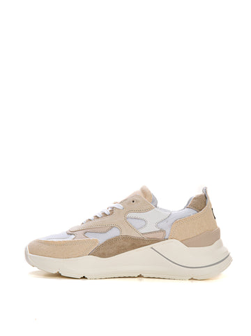 Low sneakers in canvas and suede Fuga canvas White DATE Men