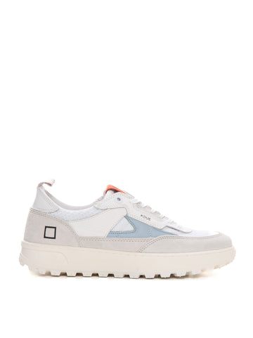 Sneakers in canvas and suede Kdue hybrid White-celeste DATE Men