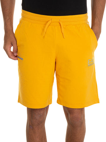 Shorts in felpa Giallo EA7 Uomo