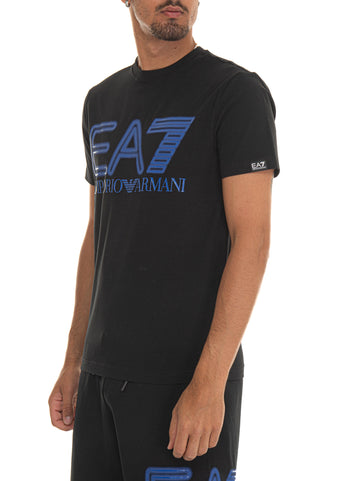 T-shirt girocollo mezza manica Nero EA7 Uomo