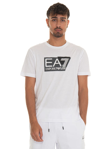 T-shirt Bianco EA7 Uomo